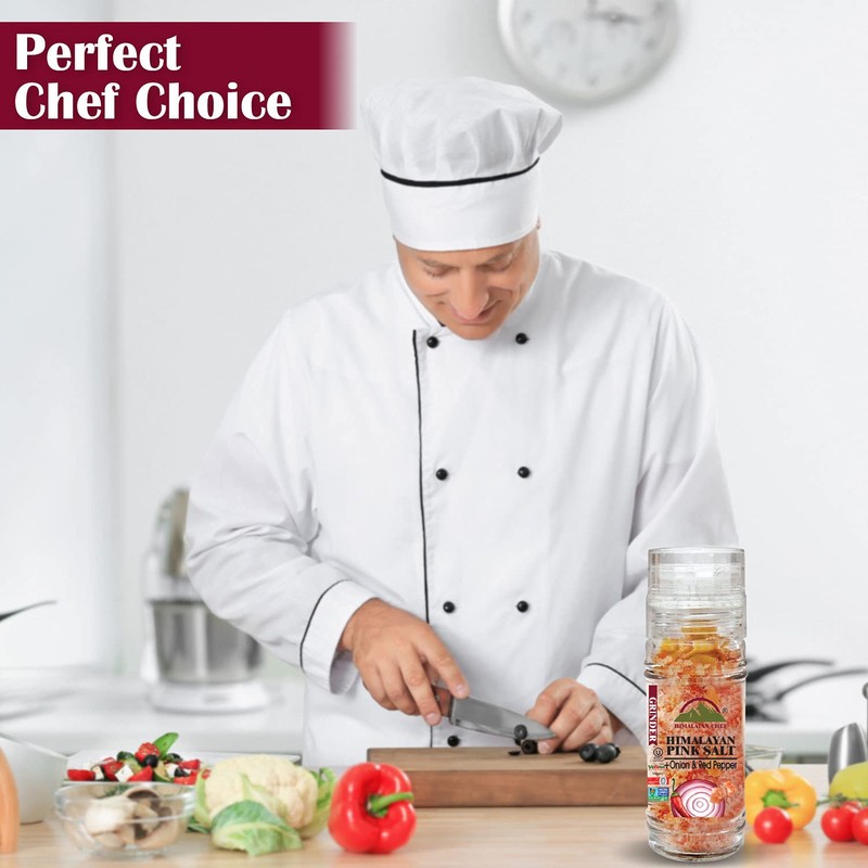 Himalayan Chef Onion & Red Pepper with Himalayan Salt, Glass