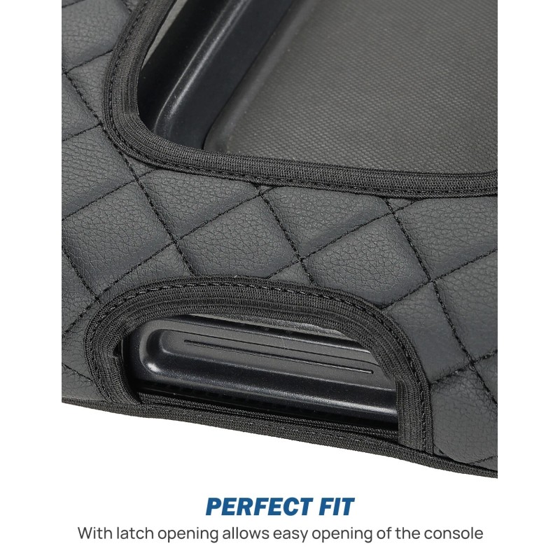 JOYTUTUS Leather Center Console Cover for Silverado Sierra 2014-2018 Jump