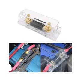 Norkmdi 40 Amp ANL Fuse Holder Kit, Gold Plated 40A Fuse with Box Block for Radio Audio Amplifier Electronic System, Auto Circuit Protection Accessories, Compatible with 12V/24V System