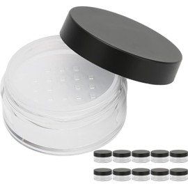 10 PCS Frascos de Polvo a Granel Envases de Muestra de CosméTicos de PláStico Caja Circular Vacía PortáTil Frascos de Cara Bolsa de Maquillaje Frascos de Corrector Estuches de Acabado PíLdora de Crema