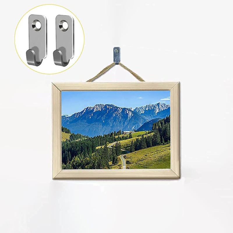 10pcs Heavy Duty Hanger 304 Stainless Steel Wall Mounted Mini