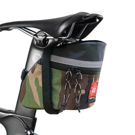 Rough Enough - Bolsa para sillín de bicicleta debajo del asiento para almacenamiento de bicicletas de montaña al aire última intervensión, impermeable, Cordura