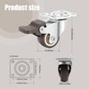 Nefish 4 Pack 1" Small Caster Wheels for Furniture Low