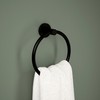 Peerless PA347-BL Precept Towel Ring, Matte Black
