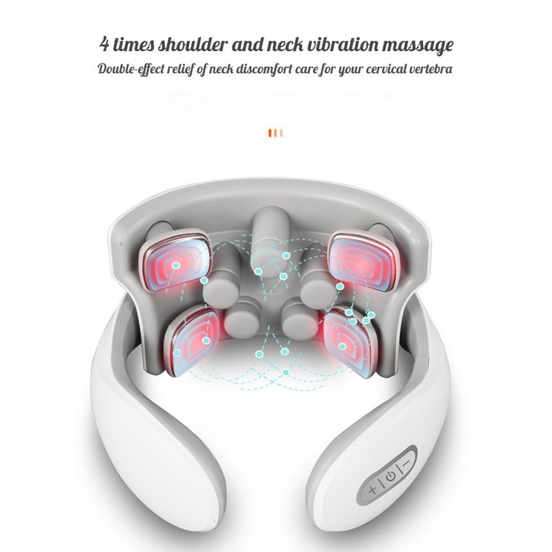 NW 1776 Portable Smart Neck Massager with Heat, 4 Massage