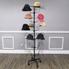 FixtureDisplays 6-Tier Hat Rotating Hat Display Standing Headwear Wig Cap