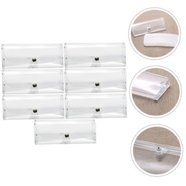 KOMBIUDA 15pcs Transparent Eyeglass Cases Protective Sunglasses Storage with Button Lightweight Travel Organizer for Men and Women Material Easy to Clean Practical Design