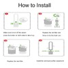 iAmoy Replacement HEPA Filter Compatible with Dyson HP03 DP01 DP03