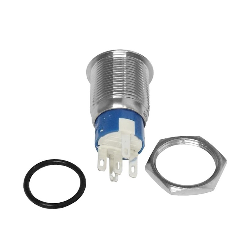 WITTKOWARE 22 mm Stainless Steel Push Button with LED Lighting