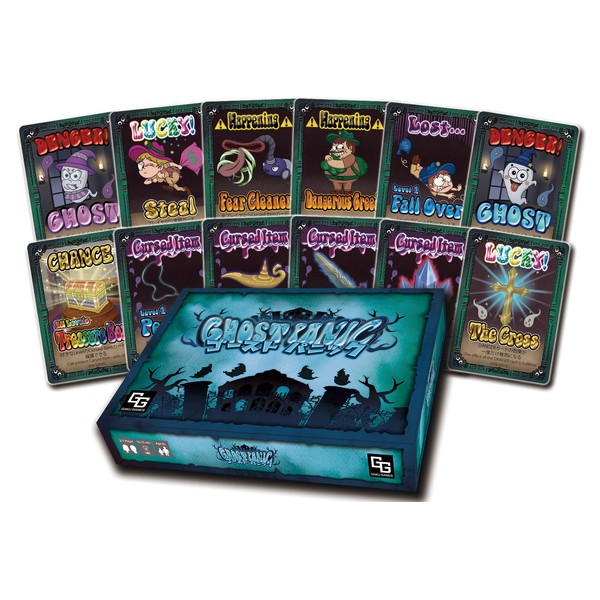 Ghost Panic Games, Card Game (2-7 Players, 10-15 Minutes) Board