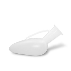 ALL4US® Urine Parrot for Men Plastic with Handle and Scale Portable Urinal for Men Sterilisable Capacity 1 Litre Made in Italy