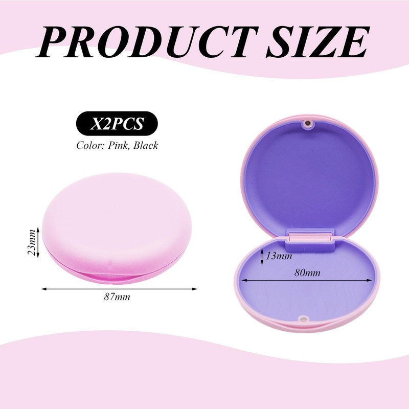 2 Piece Braces Storage Box, Waterproof Braces Box, Convenient Braces