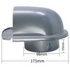 2X 4Inch 100mm Waterproof Stainless Steel Vent Vent Hood Anti-