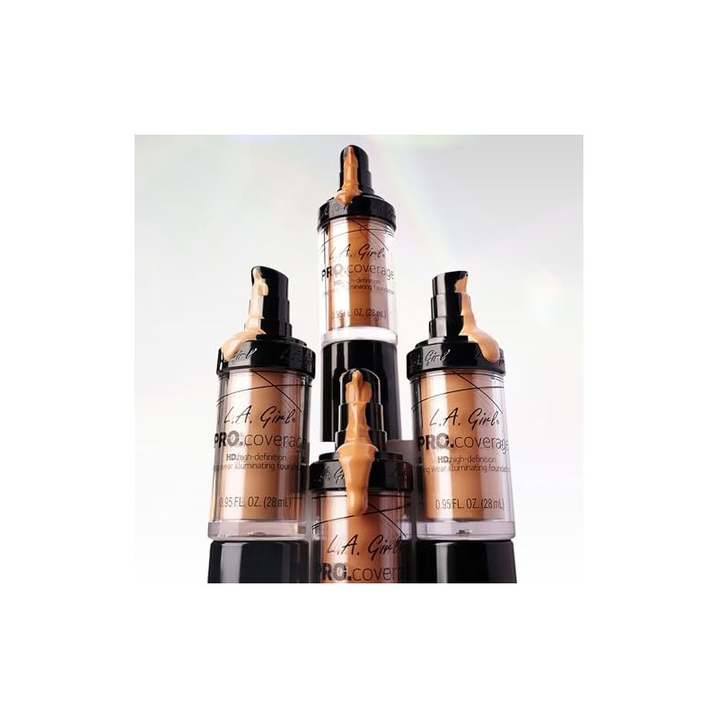 L.A. Girl Pro Coverage - Base líquida, Blanco, 0.95 Fl