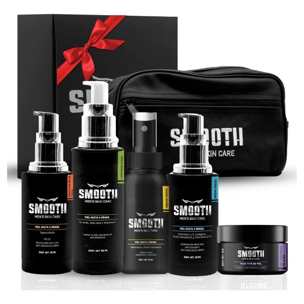 Kit De Cuidado Facial Avanzado Con Bolsa | Piel Mixta