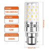 SAUGLAE LED Corn Bulbs, B22 Bayonet Cap, 12W, 1450Lm, 3000K