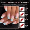 Makartt 500pcs Short Coffin Nails Clear Ballerina Nail Tips Full