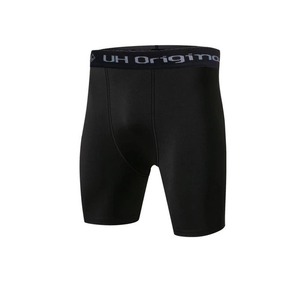 UH OriginaL Kids Inner Spats, 51.2 - 63.0 inches (130 - 160 cm), Black, UPF 50+, 99.8% UV Protection, Sweat Absorbent, Quick Drying, Black, black (black)