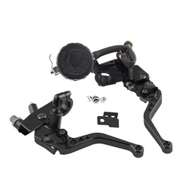 Sporacingrts Universal Bike Master Cylinder Brake Diameter 0.9 inch (22 mm) (7/8 inch) Adjustable Brake Clutch Lever Set, 6 Levels Variable, Black