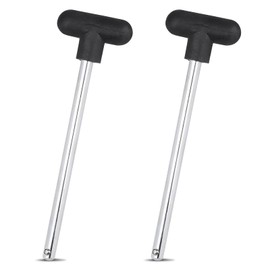 ktxaby 2Pcs Weight Stack Pin,T-Shaped Gym Pin Heavy Duty Weight Machine Pin Tensile 3/8 Inch Diameter 6 Inch Locking Space Universal Weight Selector Pin for Home Gym Exercise Machine Accessories