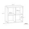 ClosetMaid 4-Cube Decorative Storage Cube Storage Organizer, Dark Chestnut