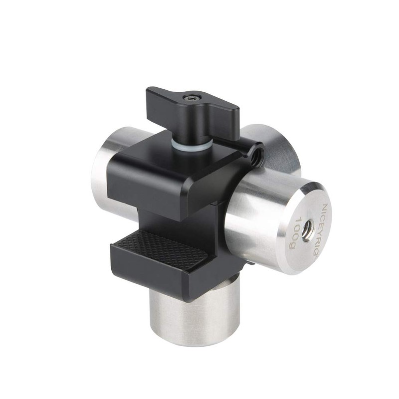NICEYRIG Gimbal Counterweight Mounting Clamp Compatible with DJI RoninS/RoninSC/Zhiyun Weebill
