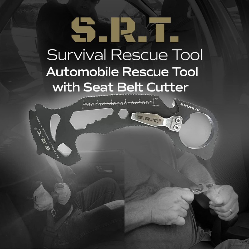 S.R.T. Survival Rescue Tool - 14 Function Premium Rescue Automobile