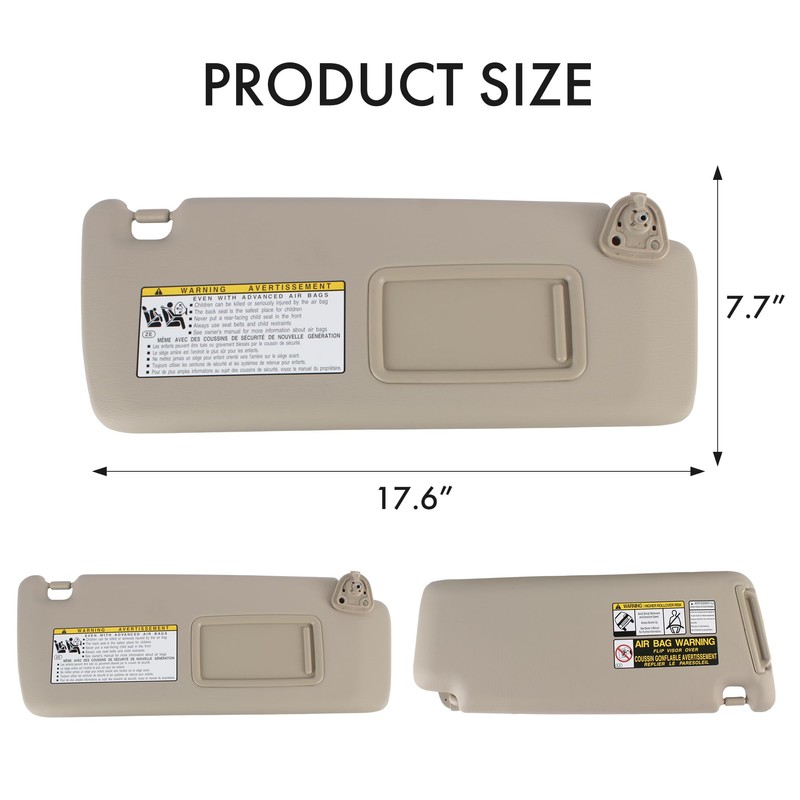 Sun Visor for Toyota Highlander 2001 2002 2003 2004 2005