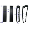 MYIW Outdoor Hunting Combat Webbing Belt Clips,Canvas Fabric Belts Clamps,Black