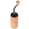 Manual Coffee Grinder Adjustable Coarseness Quiet Portable Wooden Hand Crank