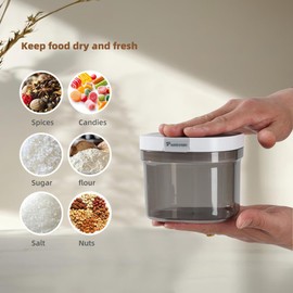 ZENTORIQ 2 Pcs Coffee Container Airtight，Coffee Jar With Scoop,Airtight Coffee Canister Retains，For Ground Coffee, Spices, Herbs, Candy, Protein Powder