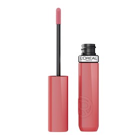 L'Oreal Paris Infallible Lacque Resistance Liquid Lipstick, 16HR Long Lasting Lip Makeup with Lacquer-Like Shine and Zero Transfer, 600, Le Nu Rose