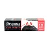 Basuritas | 50 Bolsas de Basura Jumbo con cinta de