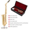 Saxophone Ornaments Miniature Decoration Mini Musical Instrument Model Gift Craft
