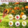 tonchean Fruit Picker, Adjustable 51-91'' Fruit Picker Pole Tool with