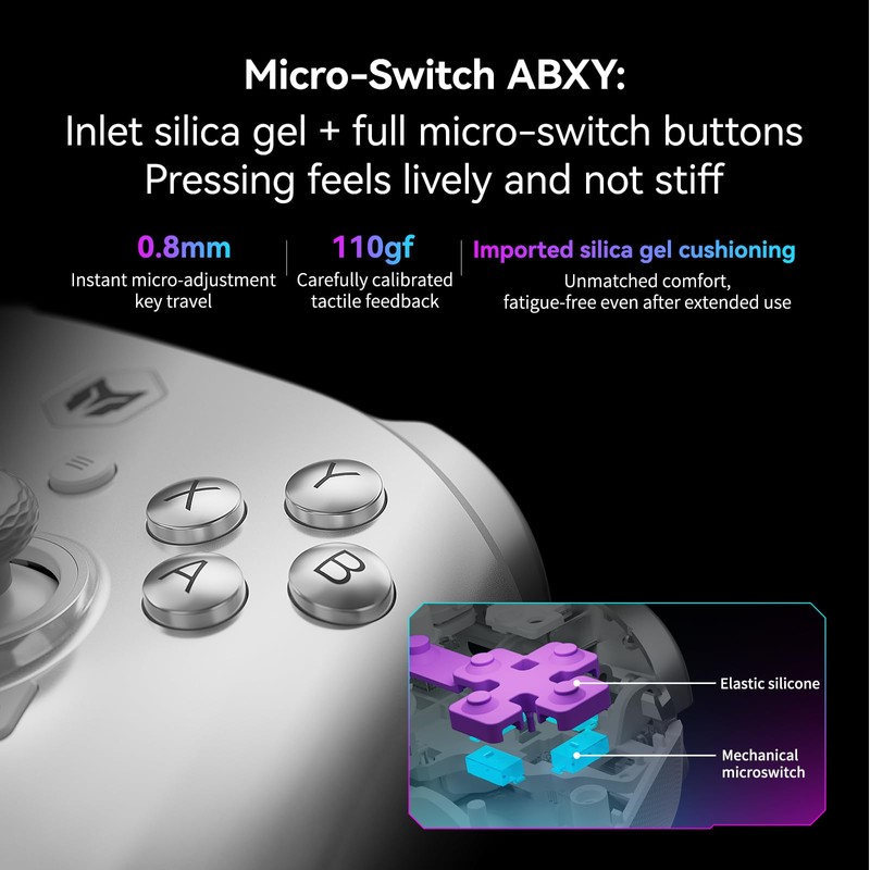 BIGBIG WON Rainbow 3 Wireless PC Gaming Controller Capacitive Joystick