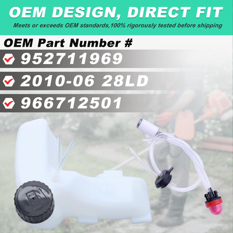 Adefol 545180870 Fuel Tank Assembly for Husqvarna 128LD 124L 128DJX
