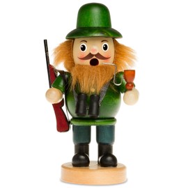 Sikora RM-B Incense Smoker Made of Wood, Various Designs, Size: Height Approx. 16 cm, Colour/Model: B06 Green - Hunter