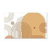 CafePress Mid Century Abstract Minimalist Beige Boho Chic Car Magnet,