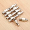 10Pcs Coupler Luer Syringe Connector Metal Double Joints Luer Lock