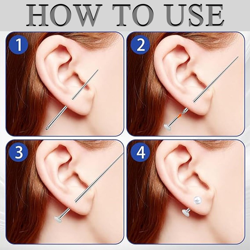 8PCS Piercing Taper, Piercing Insertion Tool, Nose Piercing Kit, Labret