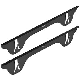 TrueGem Stove Gap Covers - 23.4", Black, Stainless Steel