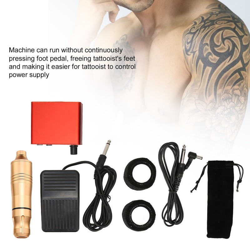 Complete Tattoo Kit Rotary Pen Tattoo Machine Tattoo Power Supply