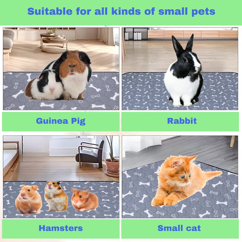 Fantperful Pet-Cage Liners-Mat Pee Pads-Bedding - for Guinea Pig Hamsters