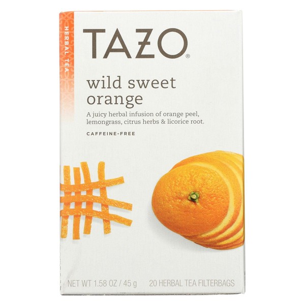 Tazo Wild Sweet Orange Herbal Tea - 6 per case.