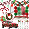 Suncalla 47 Pcs Christmas Golf Cart Decoration Kit for Parade
