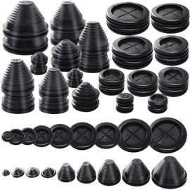 36 Pcs Rubber Grommets for Wiring Rubber Grommets Wire Protection in 9 Assorted Sizes Firewall Solid Closed Hole Firewall Plug Grommet for Drill Hole Wire Electrical Appliance Plumbing