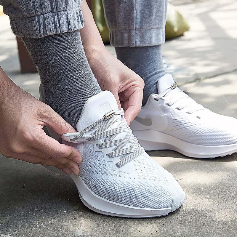 [VICT POPU] Elastic Shoe Laces for Adults Kids, Tieless Shoe