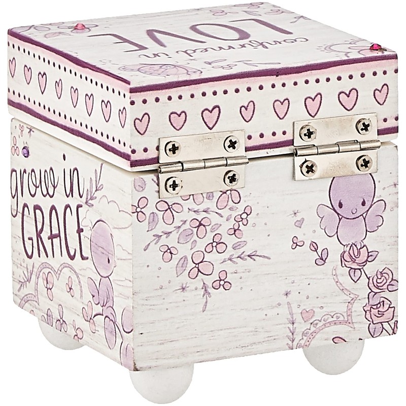 Precious Moments Confirmed in Love Wood Keepsake Box, Multicolor