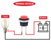 MKBKLLJY 10pcs 16mm Red Push Button Switch SPST 3A 250V